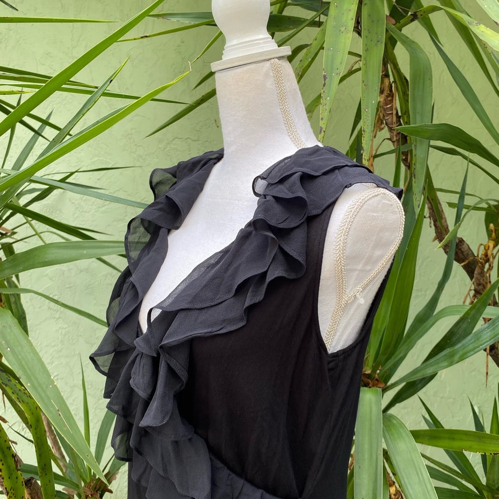 Ralph Lauren Wrap Ruffle Top - Picture 4 of 7